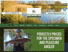 Tablet Screenshot of albrightonanglers.com